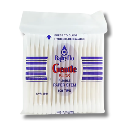 Image of BABYFLO GENTLE BUDS PAPER STEM 108'S