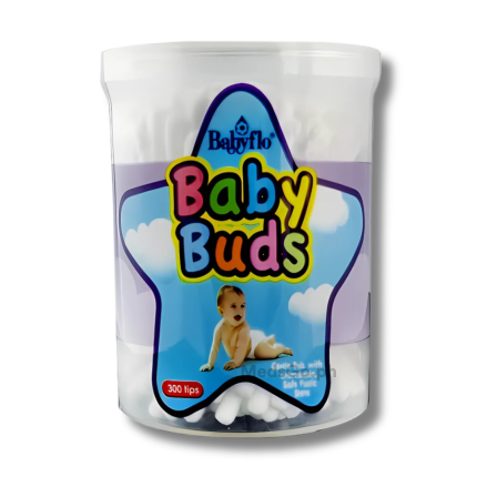 Image of BABYFLO BABY BUDS WHITE CAN 300'S TIPS