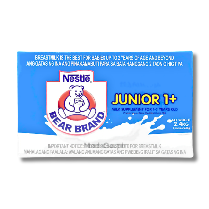 Image of BEAR BRAND JUNIOR 1+ MILK SUPPLEMENT 1-3 YEARS OLD 2.4KG