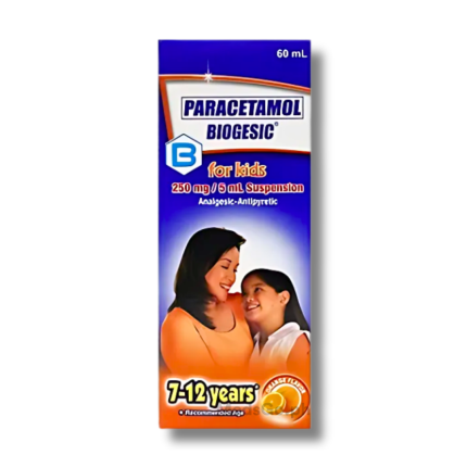 Image of BIOGESIC PARACETAMOL 250MG / 5ML SUSPENSION 60ML ORANGE