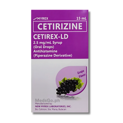 Image of CETIREX-LD CETIRIZINE 2.5MG / ML ORAL DROPS 15ML GRAPES