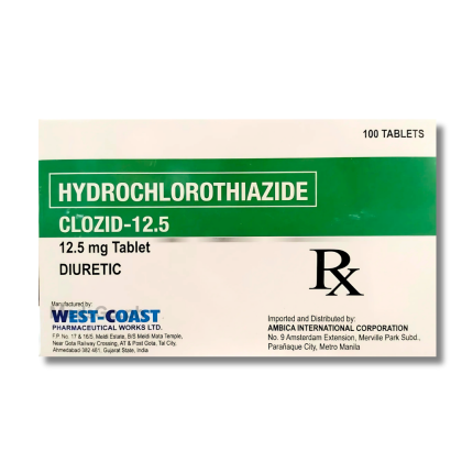 Image of CLOZID-12.5 HYDROCHLOROTHIAZIDE 12.5MG - 1 TABLET