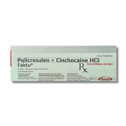 FAKTU Ointment 20g - Policresulen / Cinchocaine 50mg / 10mg price in ...