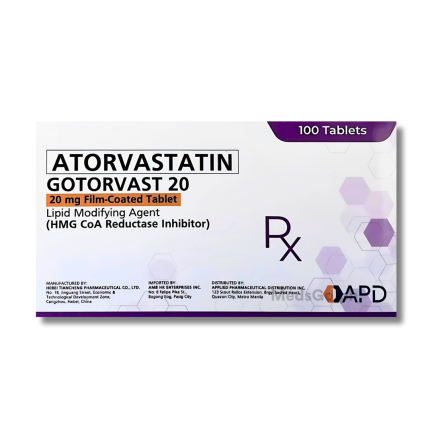 Image of GOTORVAST 20 ATORVASTATIN 20MG - 1 TABLET