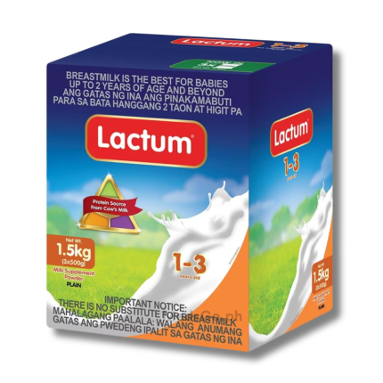 Image of LACTUM 1-3 YEARS OLD MILK PLAIN 1.5KG