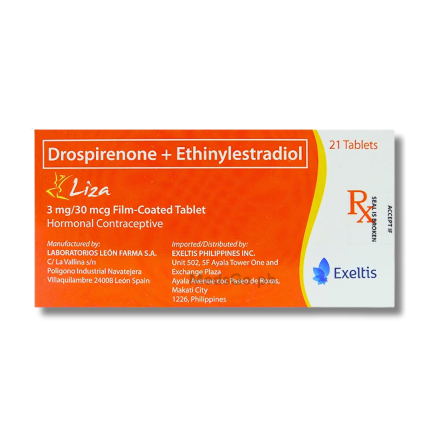 Image of LIZA DROSPIRENONE / ETHINYLESTRADIOL 3MG / 30MCG - 1 BOX X 21 TABS