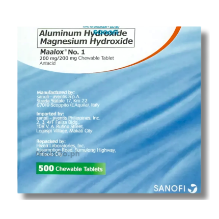 Image of MAALOX NO. 1 ALUMINUM HYDROXIDE / MAGNESIUM HYDROXIDE 200MG / 200MG CHEWABLE TABLET 1'S