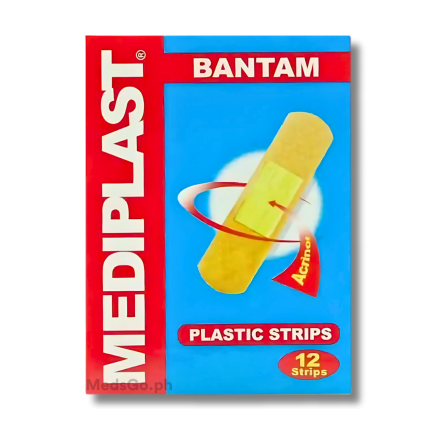 Image of MEDIPLAST BANTAM PLASTIC STRIPS - 1 BOX X 12'S