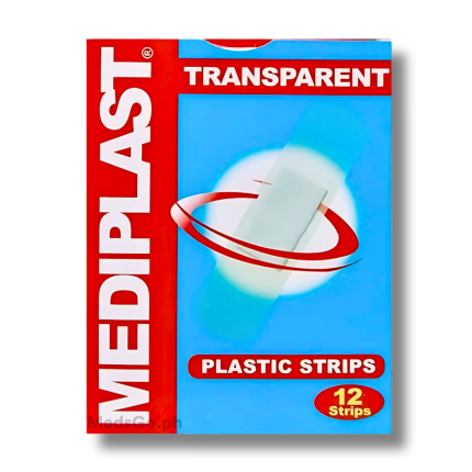 Image of MEDIPLAST TRANSPARENT PLASTIC STRIPS - 1 BOX X 12'S
