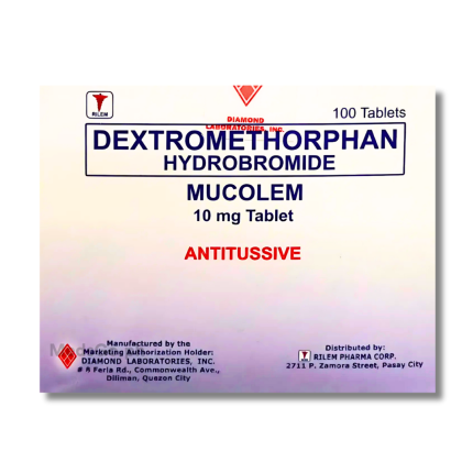 Image of MUCOLEM DEXTROMETHORPHAN 10MG - 1 TABLET