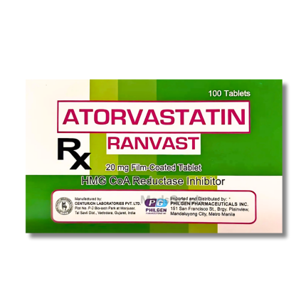 Image of RANVAST ATORVASTATIN 20MG - 1 TABLET