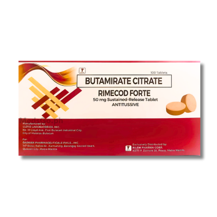 Image of RIMECOD FORTE BUTAMIRATE CITRATE 50MG - 1 TABLET