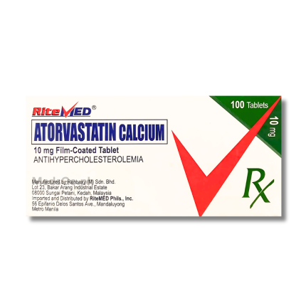 Image of RITEMED ATORVASTATIN 10MG - 1 TABLET