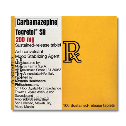 Image of TEGRETOL SR CARBAMAZEPINE 200MG -  1 SUSTAINED RELEASE TABLET