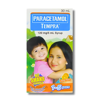 Image of TEMPRA PARACETAMOL 120MG / 5ML SYRUP 30ML ORANGE