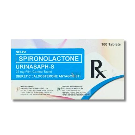 Image of URINASAPH-S SPIRONOLACTONE 25MG - 1 TABLET