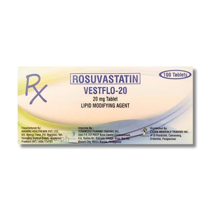 Image of VESTFLO-20 ROSUVASTATIN 20MG - 1 TABLET
