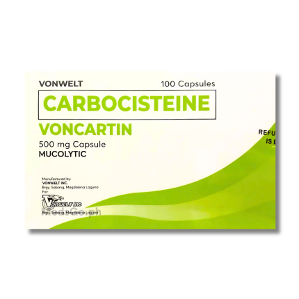 Image of VONCARTIN CARBOCISTEINE 500MG - 1 CAPSULE