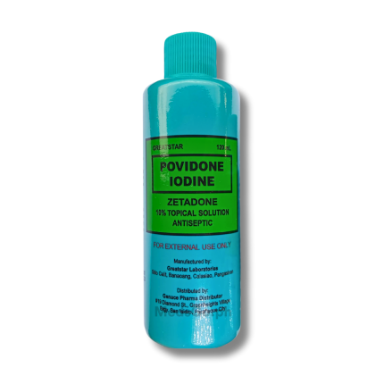 Image of ZETADONE POVIDONE-IODINE 10MG / 100ML (10% W/V) TOPICAL SOLUTION 120ML