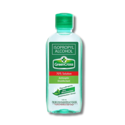 Image of GREEN CROSS WITH MOISTURIZER ISOPROPYL ALCOHOL 70.0% SOLUTION 150ML
