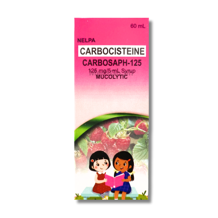 Image of CARBOSAPH-125 CARBOCISTEINE 125MG / 5ML SYRUP 60ML