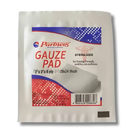 Image of PARTNERS STERILIZED GAUZE PAD 2X2 1'S