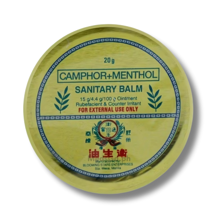Image of SANITARY BALM CAMPHOR / MENTHOL 15G / 4.4G PER 100G OINTMENT 20G