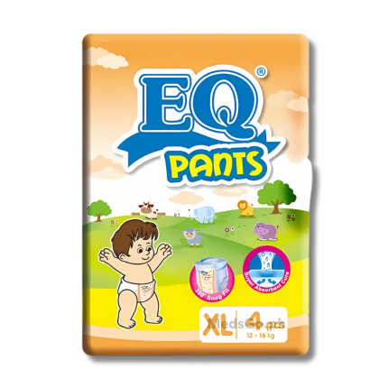 Image of EQ PANTS DIAPER XL 4'S