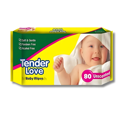 Image of TENDER LOVE BABY WIPES 80'S UNSCENTED