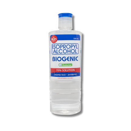 Image of BIOGENIC ISOPROPYL ALCOHOL W/ MOISTURIZER 70% SOLUTION 500ML