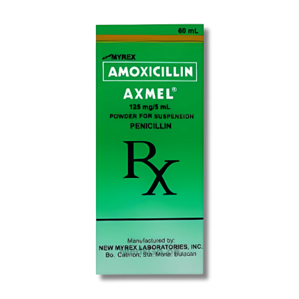 Image of AXMEL AMOXICILLIN 125MG / 5ML POWDER FOR SUSPENSION 60ML