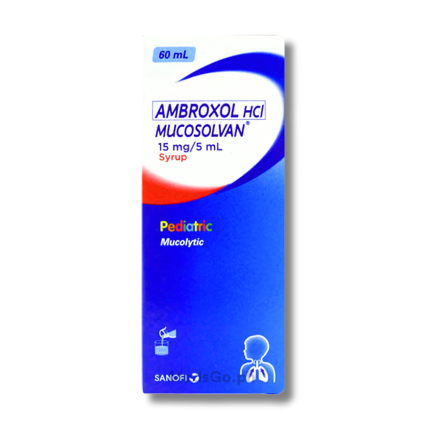 Image of MUCOSOLVAN KIDS AMBROXOL 15MG / 5ML SYRUP 60ML