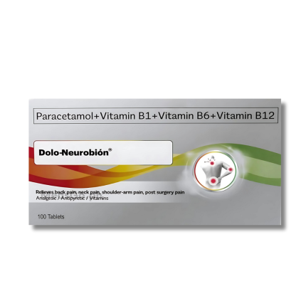 Image of DOLO-NEUROBION PARACETAMOL / VITAMIN B1 / VITAMIN B6 / VITAMIN B12 500MG / 50MG / 100MG / 100MCG TABLET 1'S