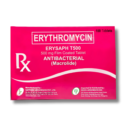 Image of ERYSAPH T500 ERYTHROMYCIN 500MG - 1 TABLET