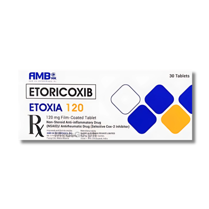 Image of ETOXIA-120 ETORICOXIB 120MG - 1 TABLET