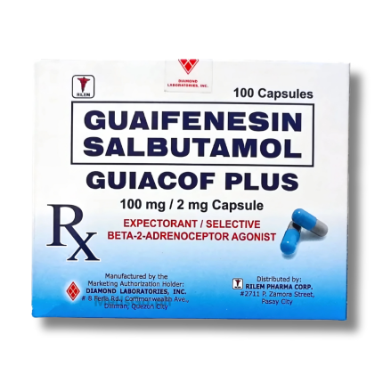 Image of GUIACOF PLUS GUAIFENESIN / SALBUTAMOL 100MG / 2MG - 1 CAPSULE