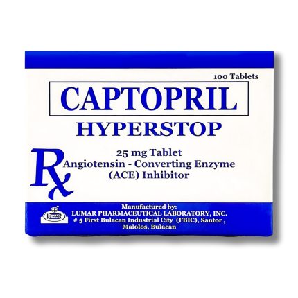 Image of HYPERSTOP CAPTOPRIL 25MG - 1 TABLET