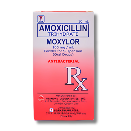 Image of MOXYLOR AMOXICILLIN 100MG / ML - 10ML ORAL DROPS