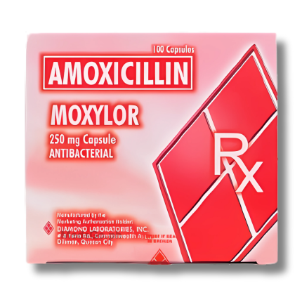 Image of MOXYLOR AMOXICILLIN TRIHYDRATE 250MG CAPSULE 100'S