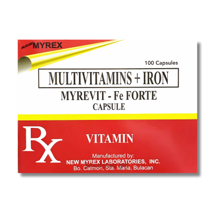 Image of MYREVIT-FE FORTE FERROUS FUMARATE / VITAMIN B COMPLEX - 1 CAPSULE
