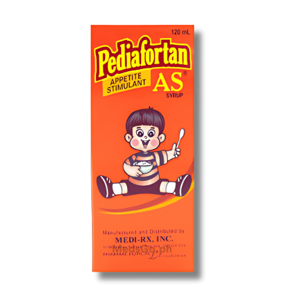 Image of PEDIAFORTAN-AS MULTIVITAMINS / BUCLIZINE HYDROCHLORIDE SYRUP 120ML