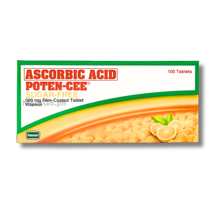 Image of POTEN-CEE ASCORBIC ACID 500MG - 1 TABLET ORANGE AND SUGAR-FREE