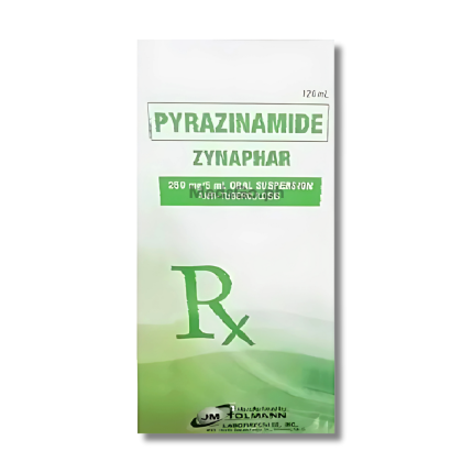 Image of ZYNAPHAR PYRAZINAMIDE 250MG / 5ML SUSPENSION 120ML