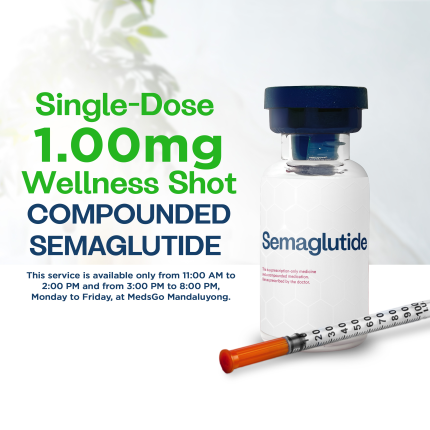 Image of COMPOUNDED SEMAGLUTIDE SINGLE-DOSE WELLNESS SHOTS - 1.00MG [CLINIC ONLY; NOT FOR DELIVERY]