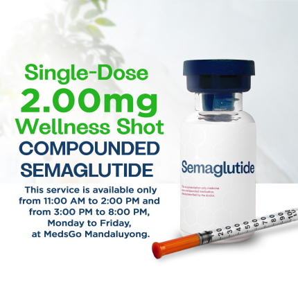Image of COMPOUNDED SEMAGLUTIDE SINGLE-DOSE WELLNESS SHOTS - 2.00MG [CLINIC ONLY; NOT FOR DELIVERY]