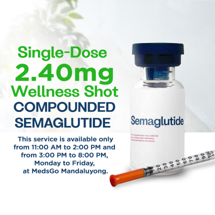 Image of COMPOUNDED SEMAGLUTIDE SINGLE-DOSE WELLNESS SHOTS - 2.40MG [CLINIC ONLY; NOT FOR DELIVERY]
