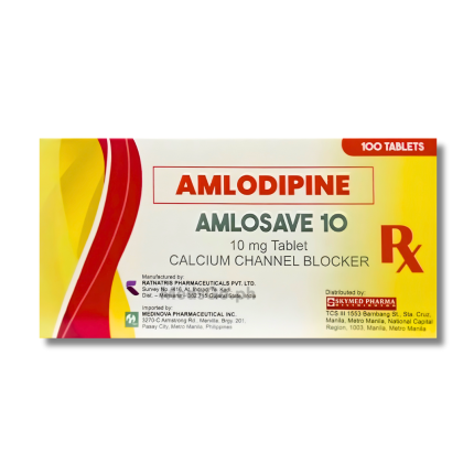 Image of AMLOSAVE 10 AMLODIPINE 10MG - 1 TABLET