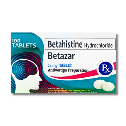BETAZAR Betahistine 24mg - 1 Tablet price in the Philippines | MedsGo ...