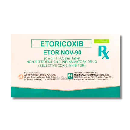 Image of ETORINOV-90 ETORICOXIB 90MG - 1 TABLET