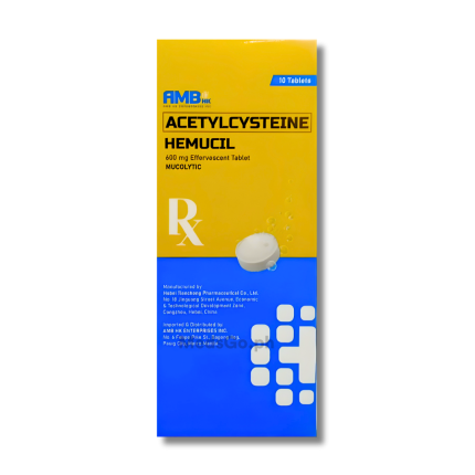 Image of HEMUCIL ACETYLCYSTEINE 600MG - 10 EFFERVESCENT TABLET